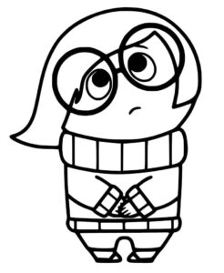Desenho de Tristeza Divertidamente Desenho Colorir Imprimir 05