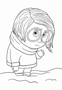 Desenho de Tristeza Divertidamente Desenho Colorir Imprimir 07