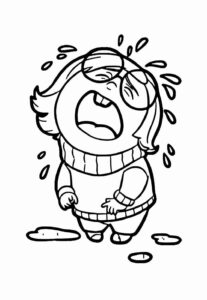 Desenho de Tristeza Divertidamente Desenho Colorir Imprimir 08