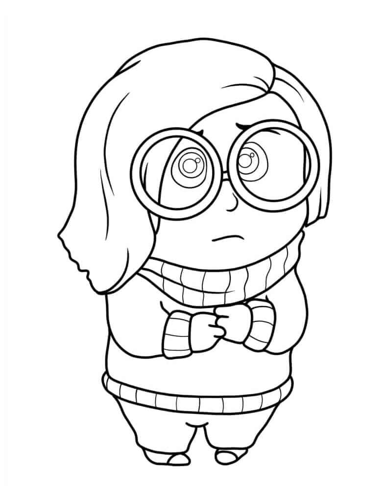 Tristeza Divertidamente Desenho Colorir Imprimir 10