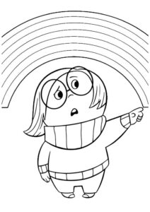 Desenho de Tristeza Divertidamente Desenho Colorir Imprimir 13