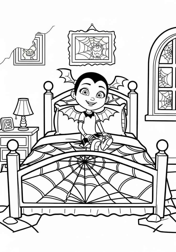 Desenho de Vampirina Desenho Colorir Imprimir 01