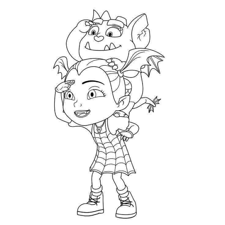 Desenho de Vampirina Desenho Colorir Imprimir 02
