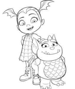 Desenho de Vampirina Desenho Colorir Imprimir 03