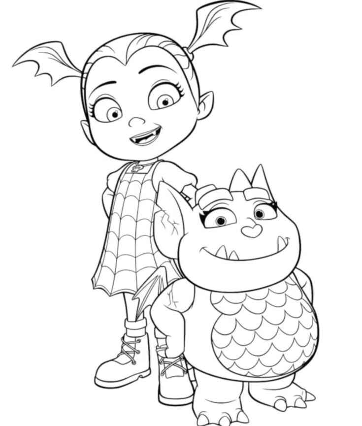 Desenho de Vampirina Desenho Colorir Imprimir 03