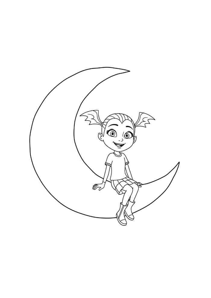 Desenho de Vampirina Desenho Colorir Imprimir 09