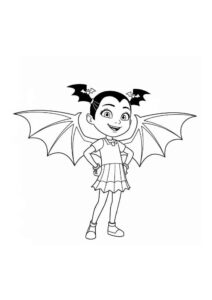 Desenho de Vampirina Desenho Colorir Imprimir 16