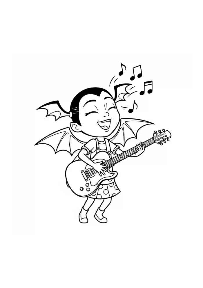 Desenho de Vampirina Desenho Colorir Imprimir 31