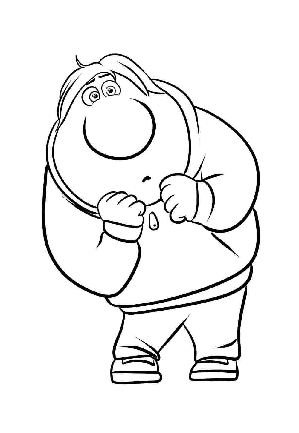 Desenho de Vergonha Divertidamente Desenho Colorir Imprimir 6