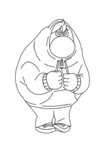 Desenho de Vergonha Divertidamente Desenho Colorir Imprimir 8