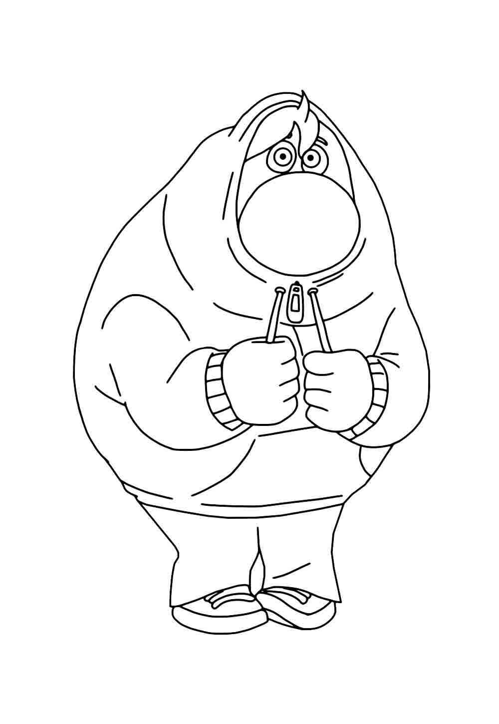 Desenho de Vergonha Divertidamente Desenho Colorir Imprimir 8