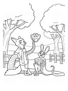Desenho de Zootopia Desenho Colorir Imprimir 03