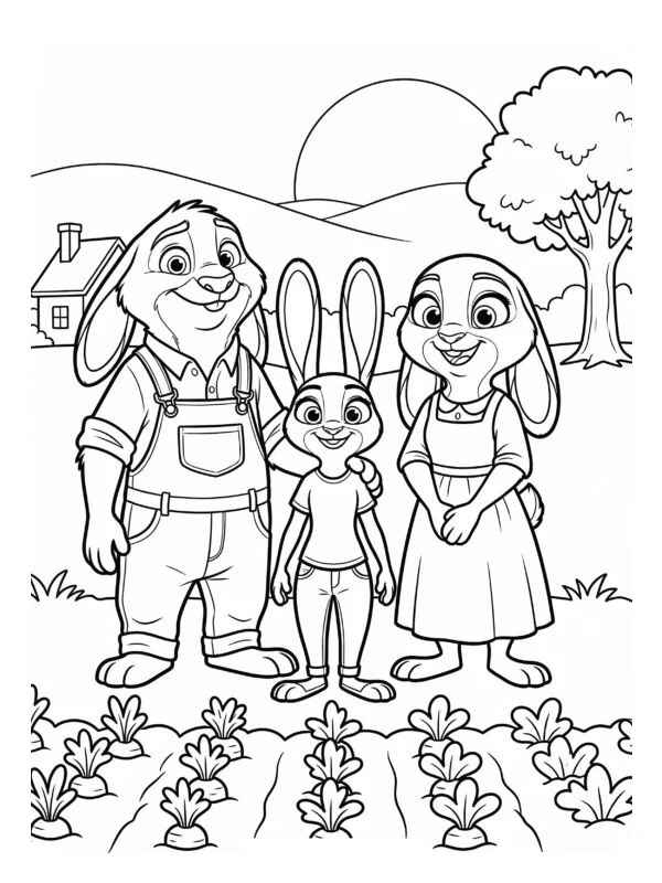 Desenho de Zootopia Desenho Colorir Imprimir 04