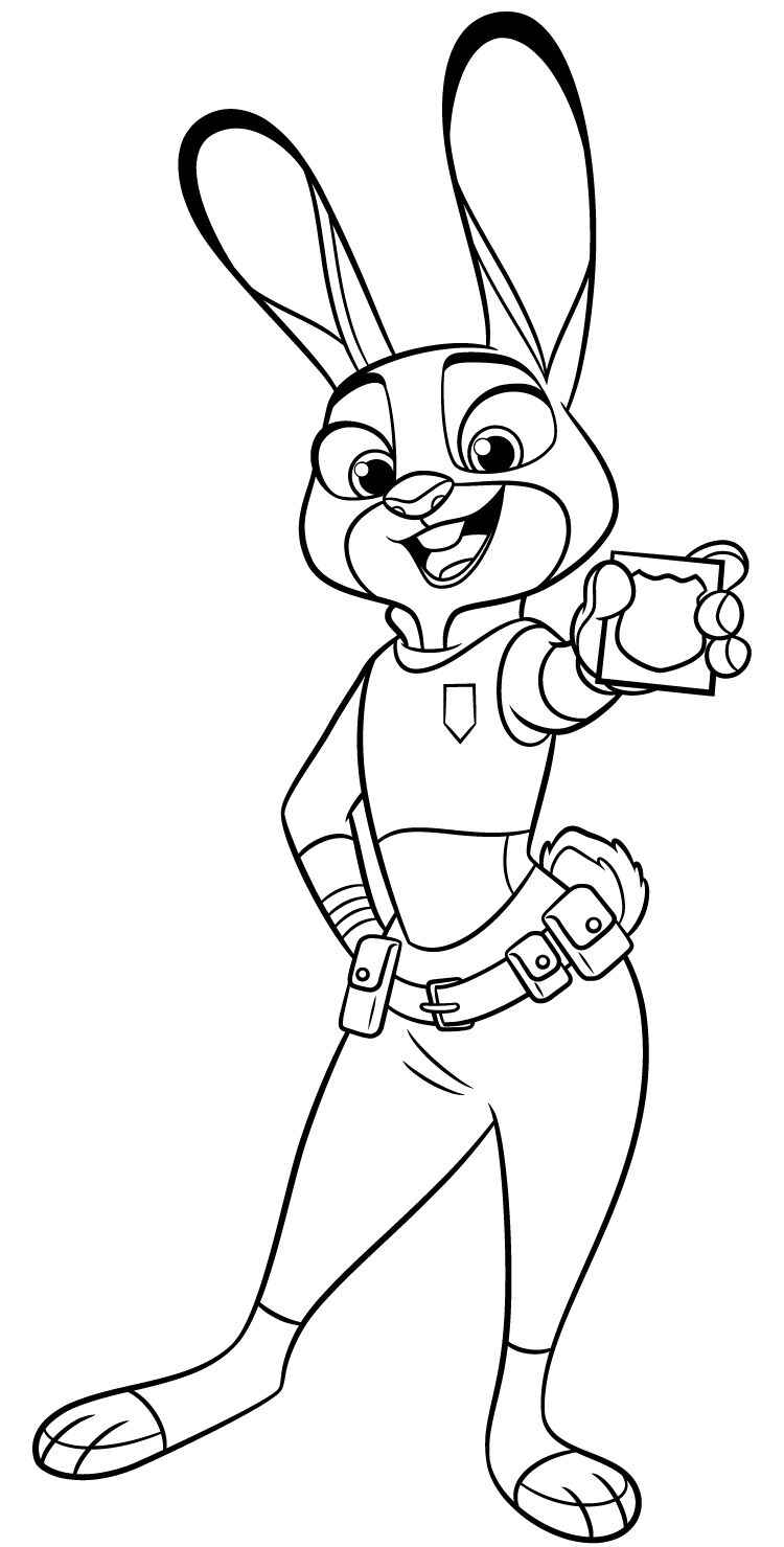 Desenho de Zootopia Desenho Colorir Imprimir 05