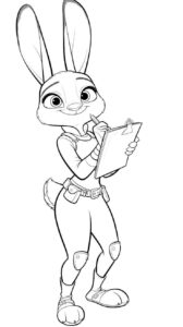 Desenho de Zootopia Desenho Colorir Imprimir 07