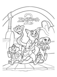 Desenho de Zootopia Desenho Colorir Imprimir 08