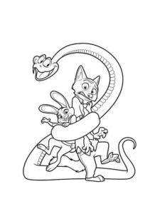 Desenho de Zootopia Desenho Colorir Imprimir 15