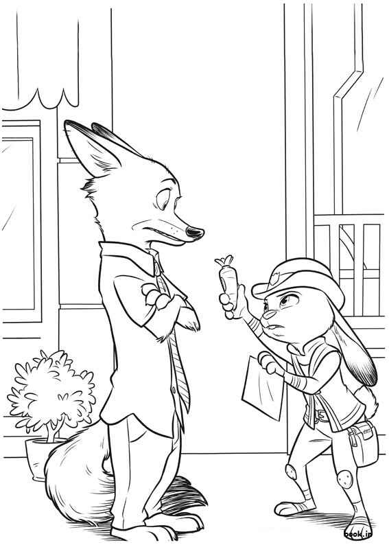 Desenho de Zootopia Desenho Colorir Imprimir 19