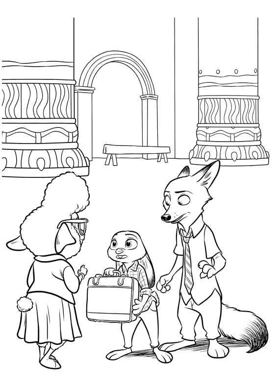 Desenho de Zootopia Desenho Colorir Imprimir 23