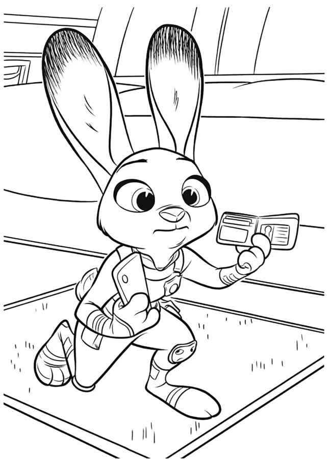 Desenho de Zootopia Desenho Colorir Imprimir 31