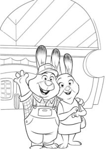 Desenho de Zootopia Desenho Colorir Imprimir 34