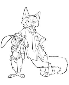 Desenho de Zootopia Desenho Colorir Imprimir 39
