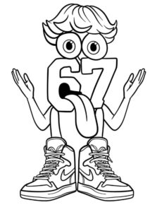 Desenho de 67 Six Seven Desenho Colorir Imprimir 01