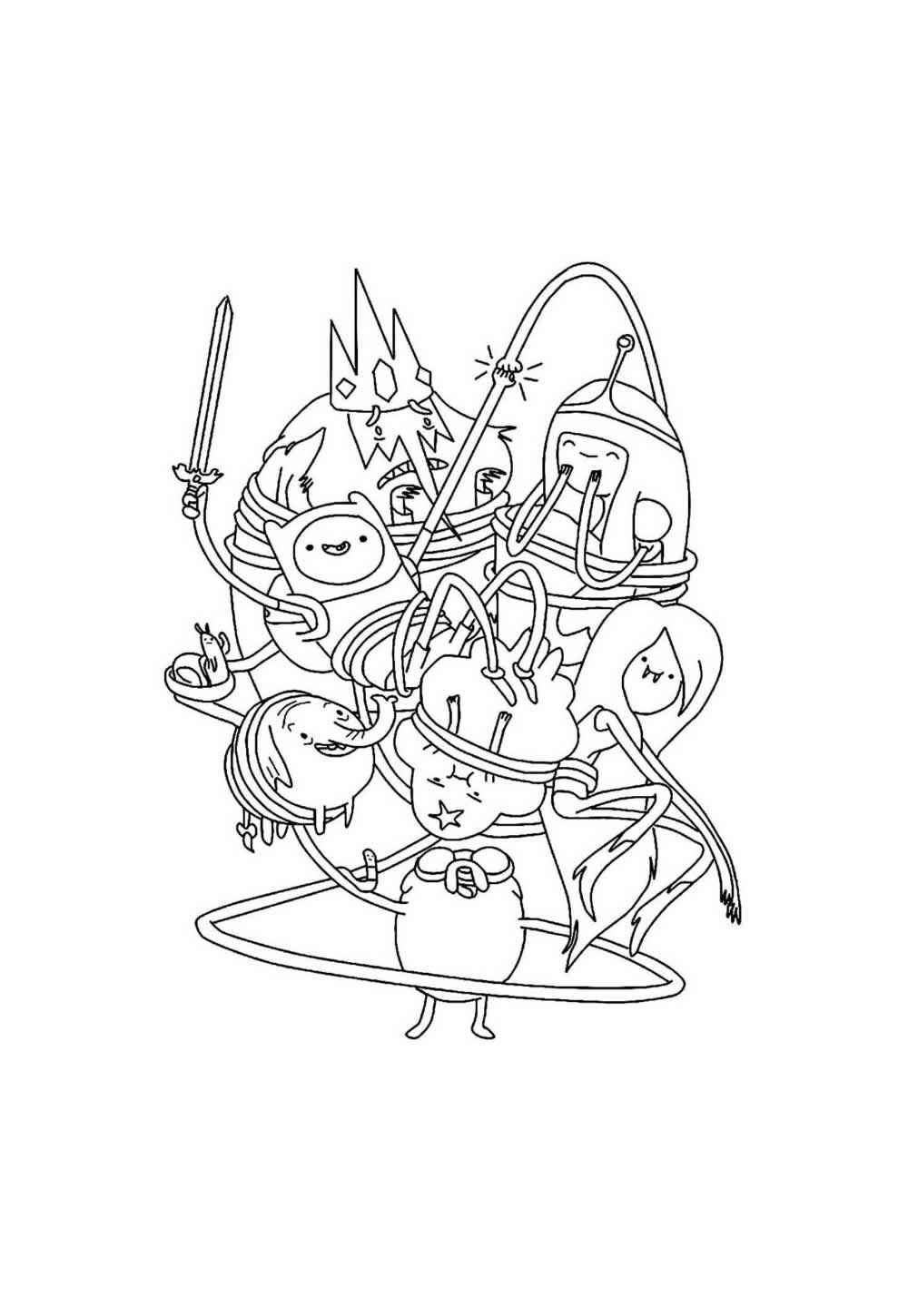 Desenho de A Hora De Aventura Desenho Colorir Imprimir 09