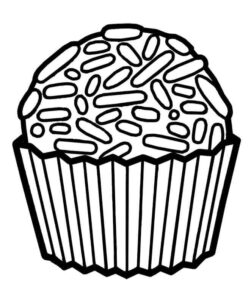 Desenho de Brigadeiro Desenho Colorir Imprimir 06