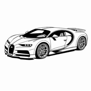 Desenho de Bugatti Desenho Colorir Imprimir 01