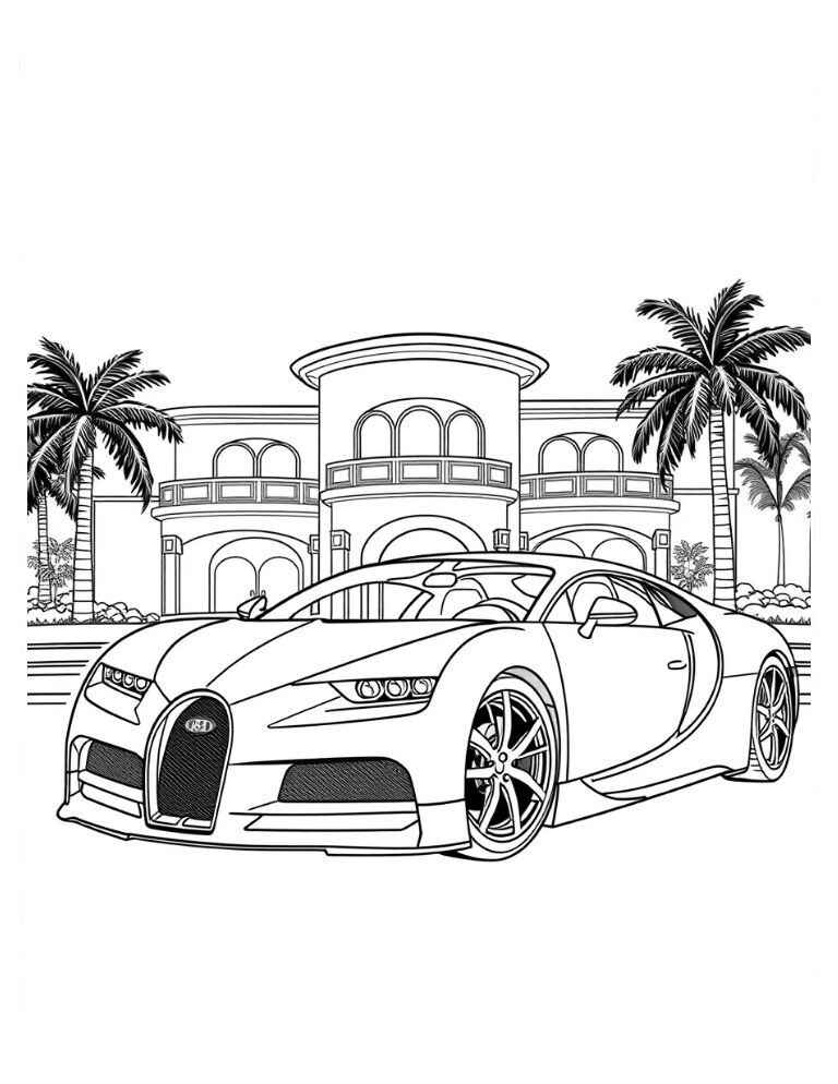 Bugatti Desenho Colorir Imprimir 02