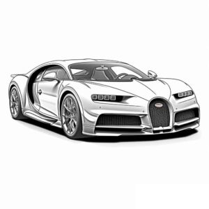 Desenho de Bugatti Desenho Colorir Imprimir 03