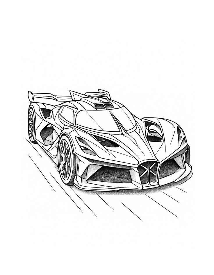 Desenho de Bugatti Desenho Colorir Imprimir 04