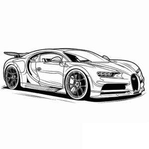 Desenho de Bugatti Desenho Colorir Imprimir 07