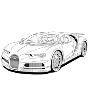 Desenho de Bugatti Desenho Colorir Imprimir 08
