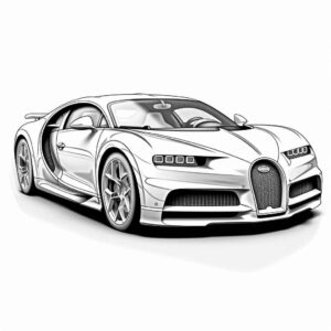 Desenho de Bugatti Desenho Colorir Imprimir 09