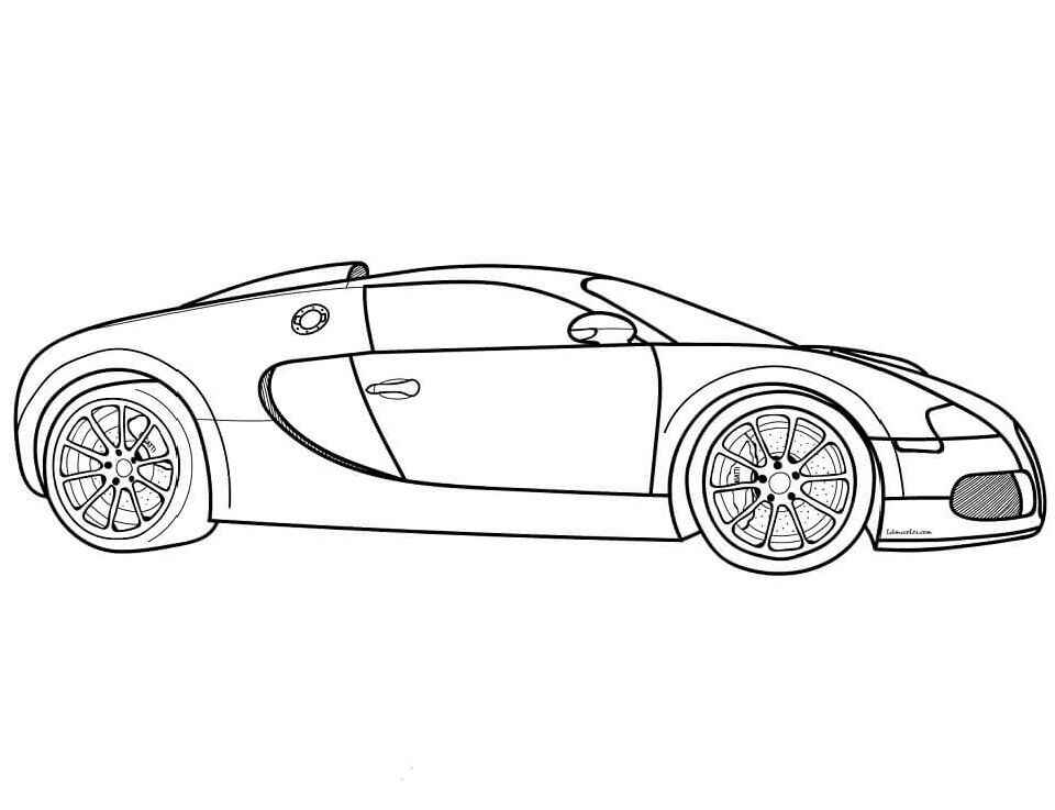 Desenho de Bugatti Desenho Colorir Imprimir 10