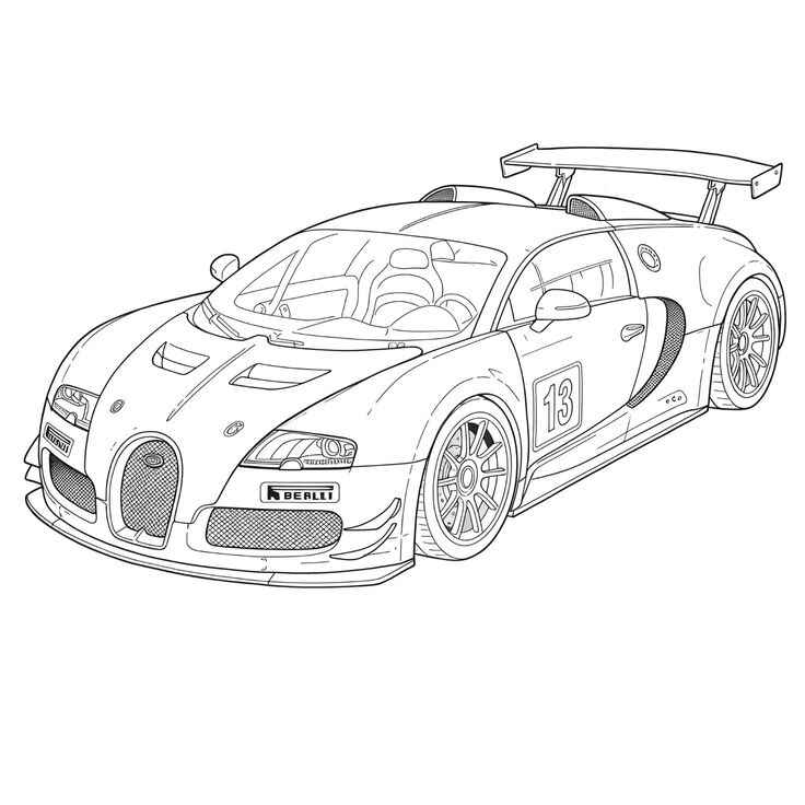 Desenho de Bugatti Desenho Colorir Imprimir 12