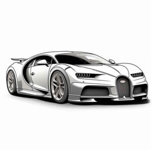 Desenho de Bugatti Desenho Colorir Imprimir 13