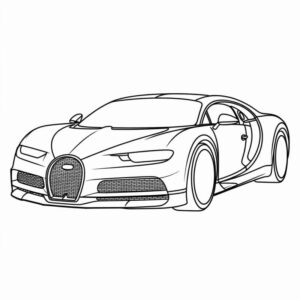 Desenho de Bugatti Desenho Colorir Imprimir 14
