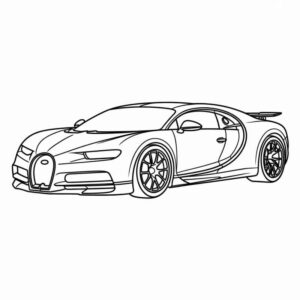 Desenho de Bugatti Desenho Colorir Imprimir 15