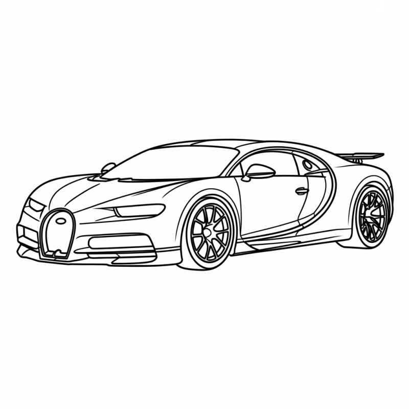 Desenho de Bugatti Desenho Colorir Imprimir 15