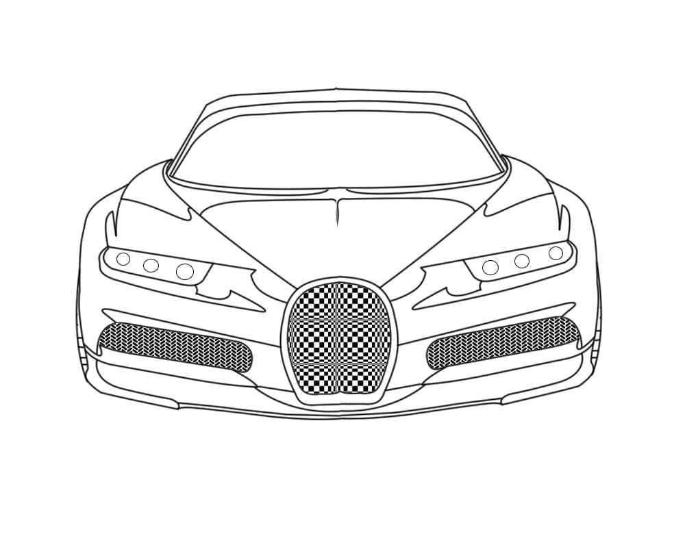 Desenho de Bugatti Desenho Colorir Imprimir 17