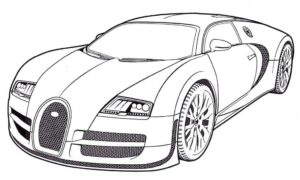 Desenho de Bugatti Desenho Colorir Imprimir 20