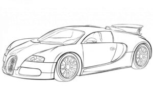 Desenho de Bugatti Desenho Colorir Imprimir 24