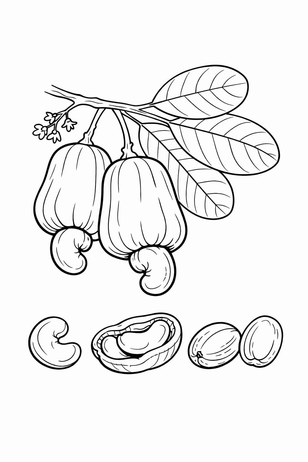 Desenho de Caju Desenho Colorir Imprimir 07