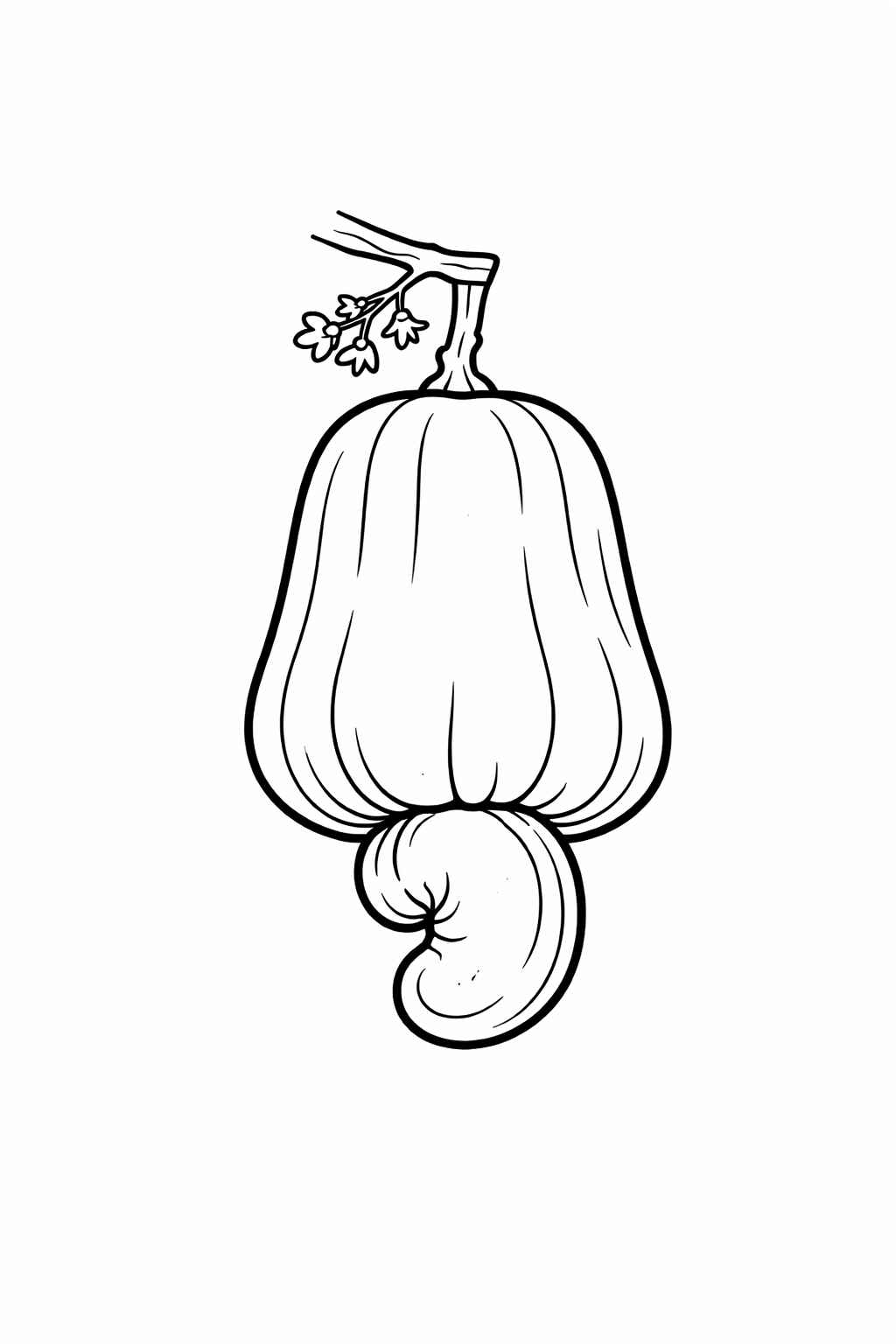 Desenho de Caju Desenho Colorir Imprimir 08