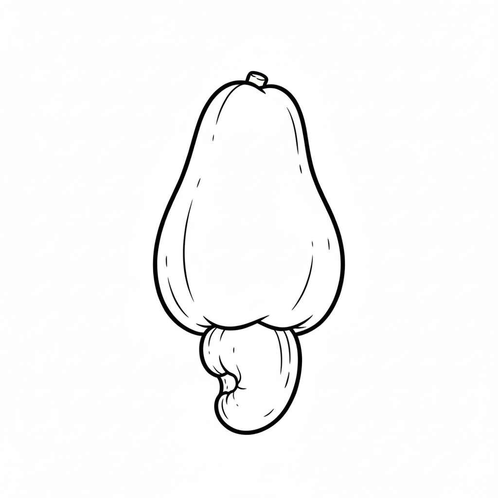 Caju Desenho Colorir Imprimir 16