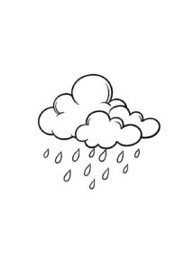 Desenho de Chuva Desenho Colorir Imprimir 03