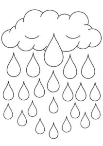 Desenho de Chuva Desenho Colorir Imprimir 05